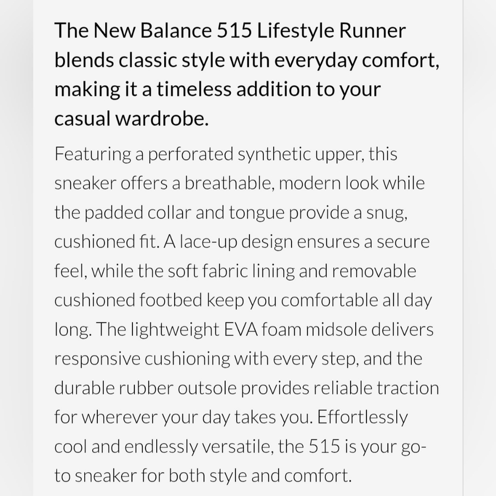 New Balance 515 V3 Lifestyle Runner Grey Retro Style Suede Mesh Sneakers Size 11 - Picture 15 of 16